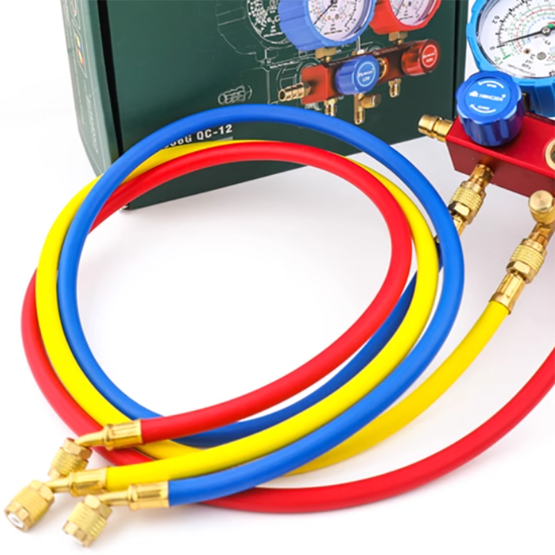 HongSen Manifold Gauge Set HS-S36G R22/R134A/R404A/R407C With 36FT Charging Hose