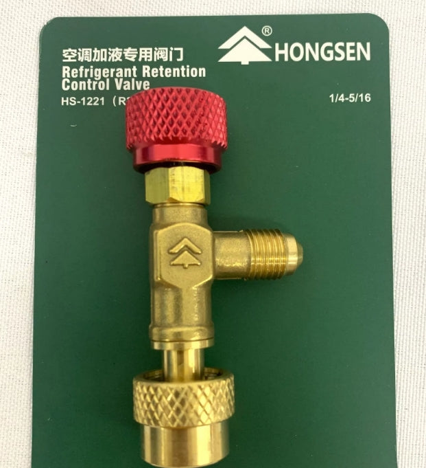 Hongsen Refrigeration Recycle Cylinder Can Tap Valve HS-1223 Manual Safety Valve