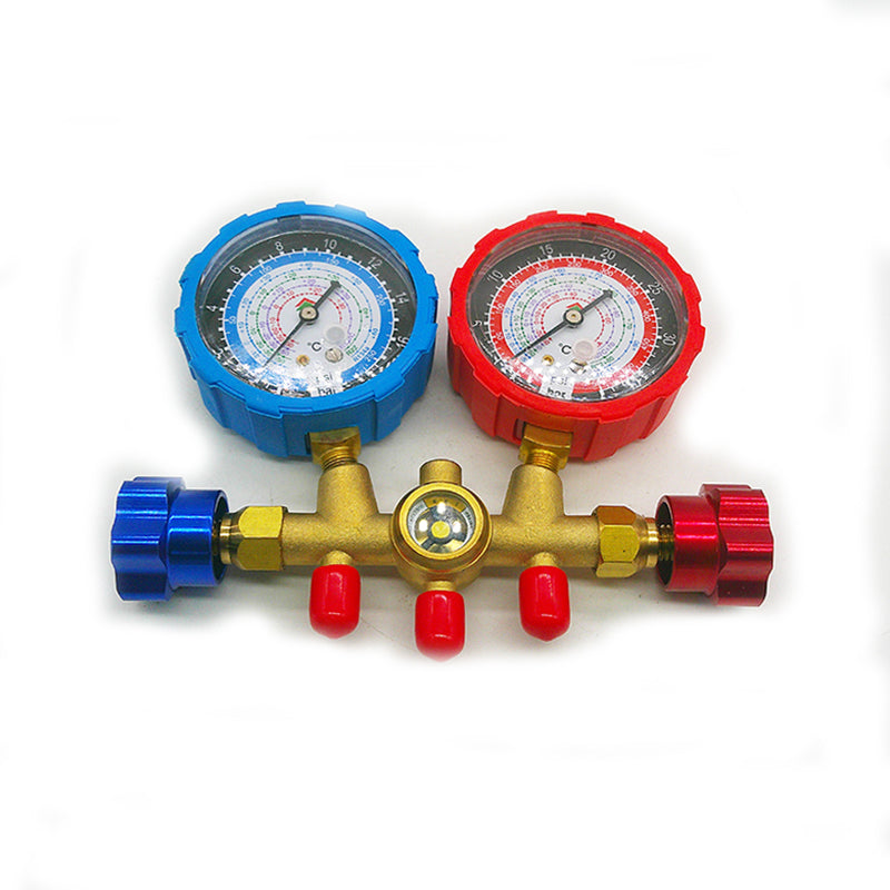 Hongsen HS-536A Manifold Gauge Kit Aluminum Alloy Body R22 R134a R404A R407c