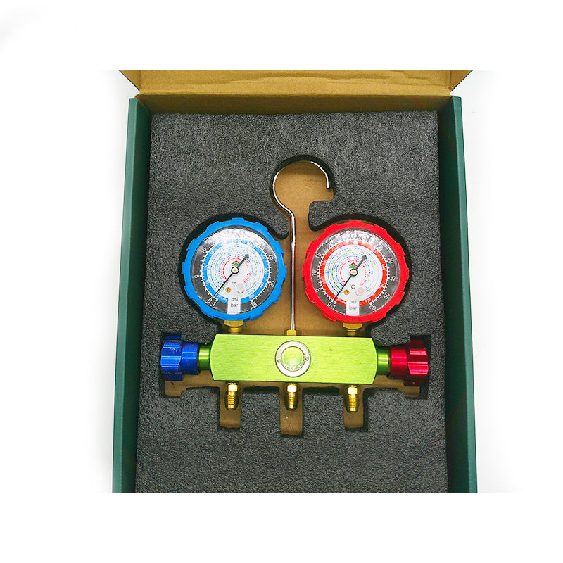 Hongsen HS-536A Manifold Gauge Kit Aluminum Alloy Body R22 R134a R404A R407c