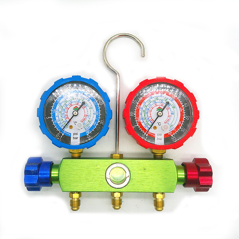 Hongsen HS-536A Manifold Gauge Kit Aluminum Alloy Body R22 R134a R404A R407c