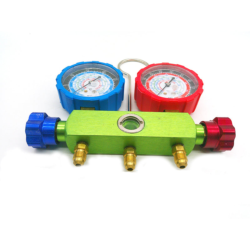 Hongsen HS-536A Manifold Gauge Kit Aluminum Alloy Body R22 R134a R404A R407c