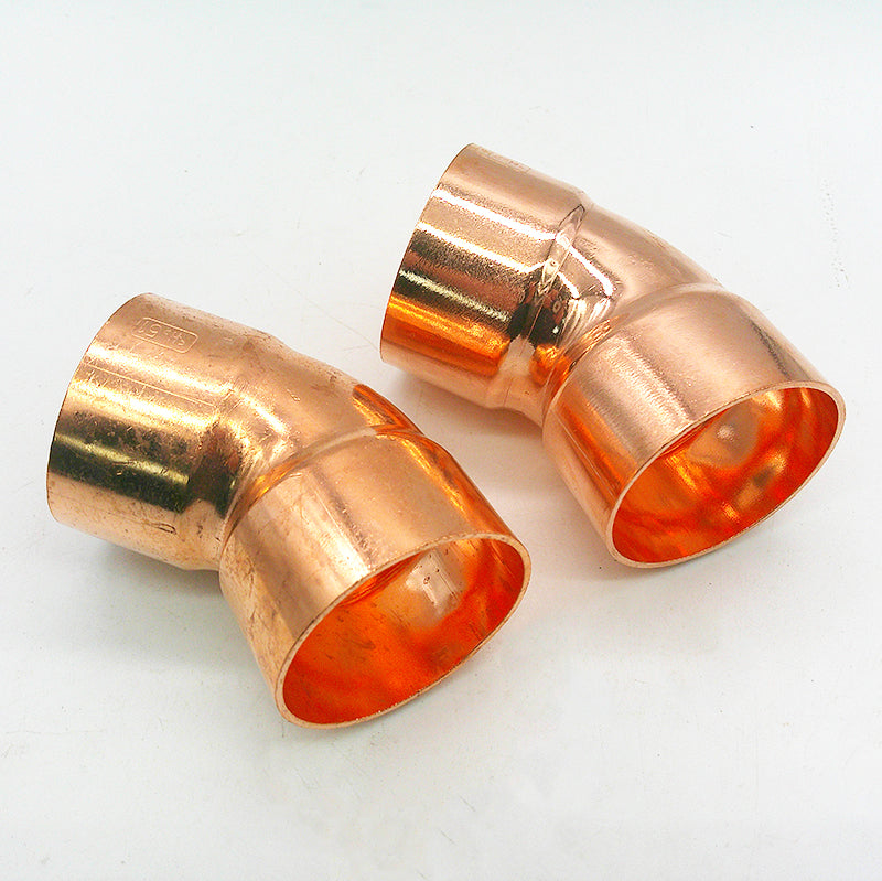 Refrigeration 45 degree copper elbow 38mm ID 1.1/2 CXC Copper Pipe Fitting