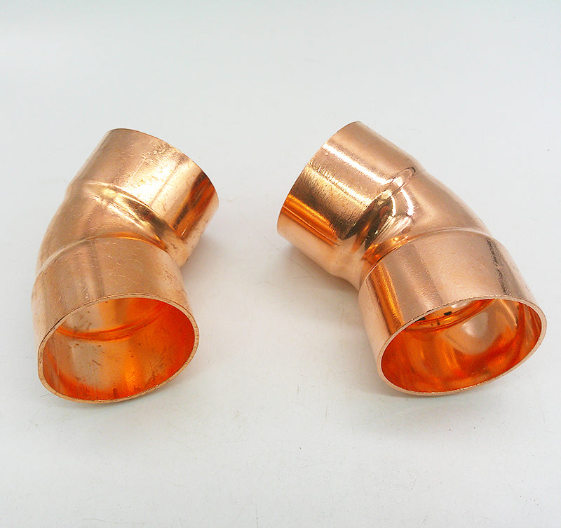 Refrigeration 45 degree copper elbow 38mm ID 1.1/2 CXC Copper Pipe Fitting