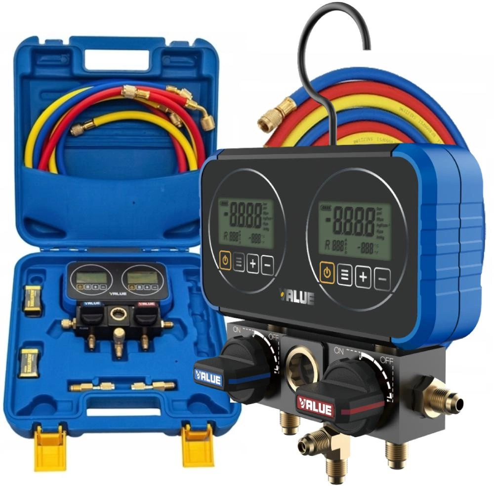 Refrigeration Dual Digital Gauge VRM2-0101I Value Brand English Vision 2 Way