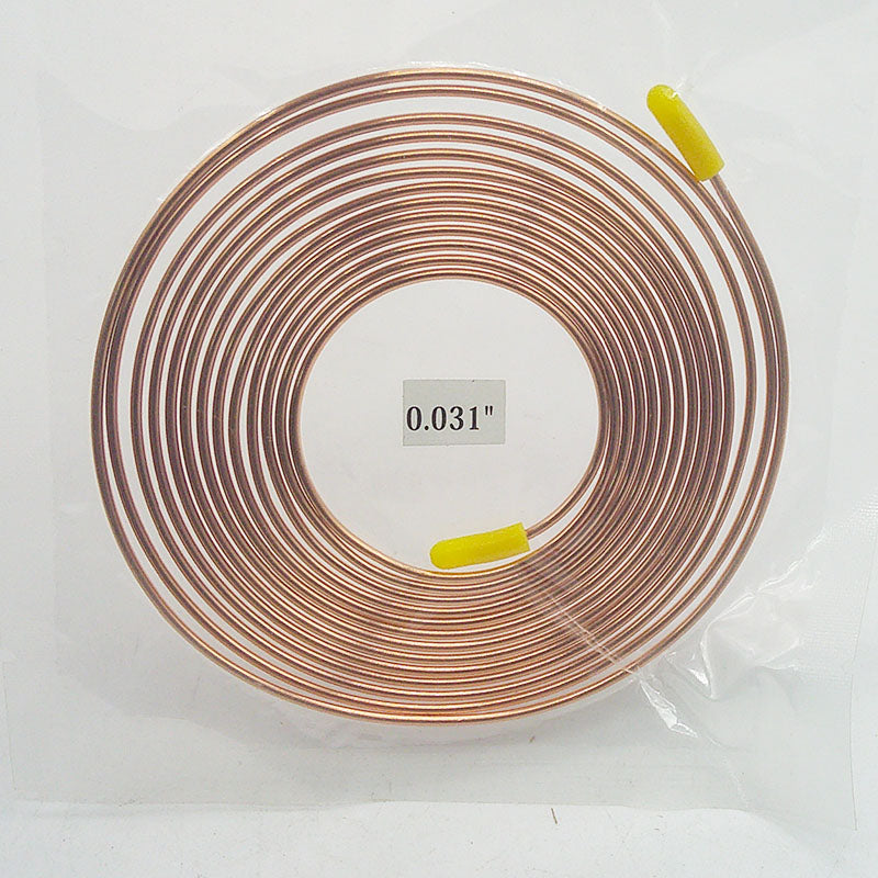 Refrigeration Copper Capillary Tubing 0.031 ID x 0.081" OD 3meter For one Roll