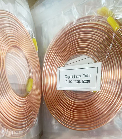 Refrigeration Copper Capillary Tubing 0.031 ID x 0.081" OD 3meter For one Roll