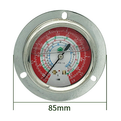 Refrigeration Oil Filled Gauge High and Low Single Gauge HS-OG-1.8L 3.8L 68mm Diameter