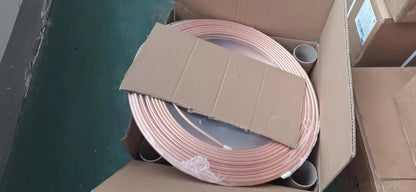 C1100 C12200 1/4" 3/8" 1/2" 3/4" 15 Meters Copper Pancake Coil Copper Pipes Tube For Air Conditioner