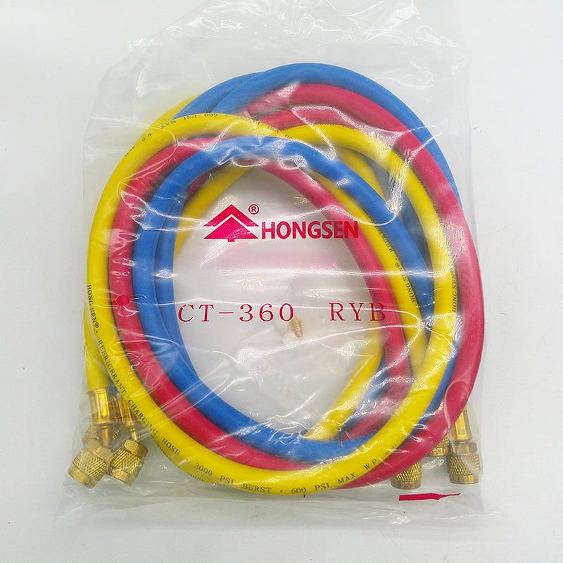 Two Way Manifold Gauge Used For  R22/R134A/R404A/R407C  Model HS-S60-101 With Hongsen Charging hose.