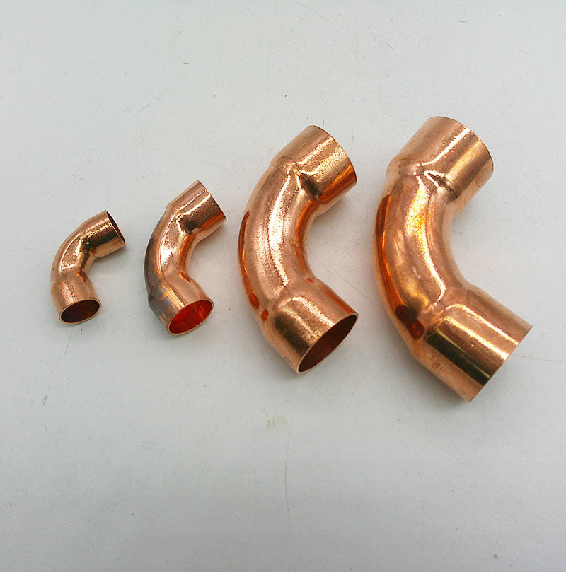 Copper Long Radius 90 Degree Elbow 32mm ID 1.1/4in CXC For Refrigeration