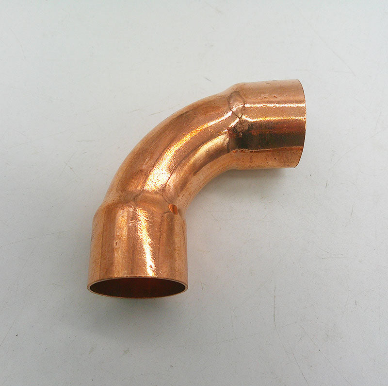 Copper Long Radius 90 Degree Elbow 32mm ID 1.1/4in CXC For Refrigeration