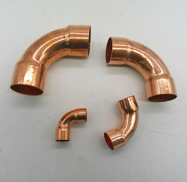 Copper Long Radius 90 Degree Elbow 32mm ID 1.1/4in CXC For Refrigeration