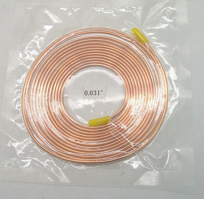 Refrigeration Copper Capillary Tubing 0.031 ID x 0.081" OD 3meter For one Roll