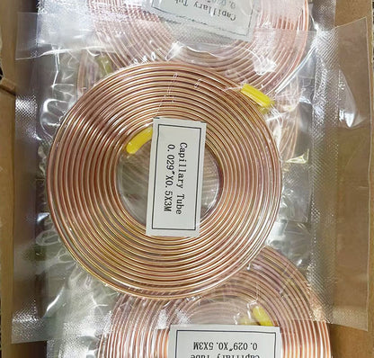 Refrigeration Copper Capillary Tubing 0.031 ID x 0.081" OD 3meter For one Roll